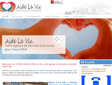 Tablet Screenshot of aidelavie.com